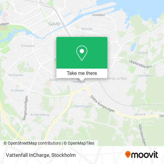 Vattenfall InCharge map