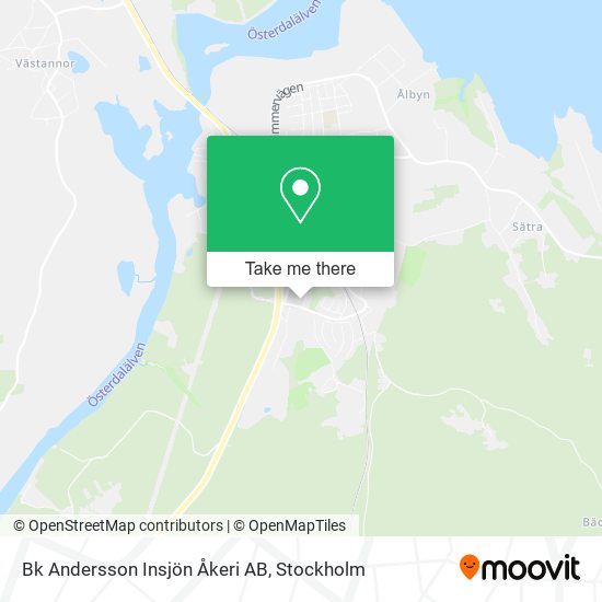 Bk Andersson Insjön Åkeri AB map