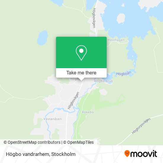 Högbo vandrarhem map