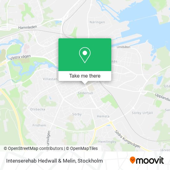 Intenserehab Hedwall & Melin map