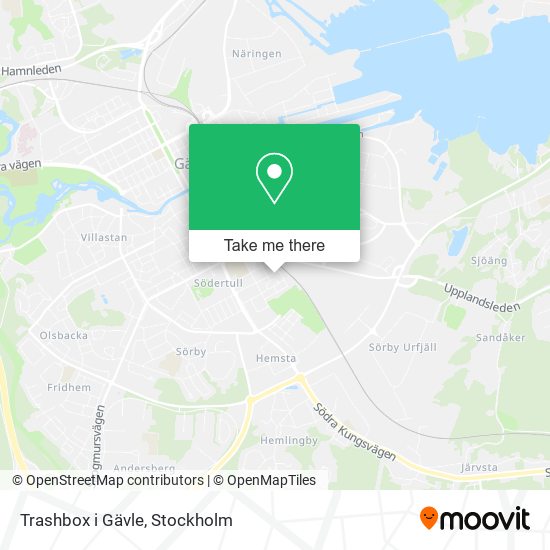 Trashbox i Gävle map