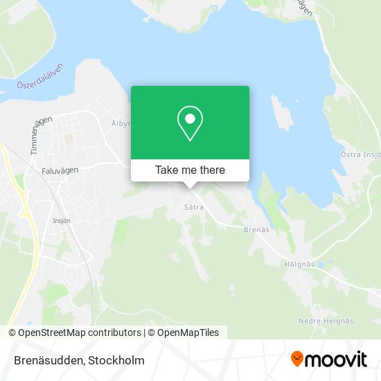 Brenäsudden map
