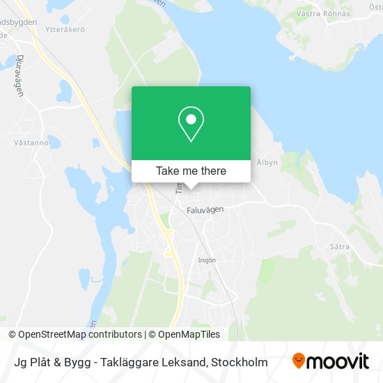 Jg Plåt & Bygg - Takläggare Leksand map