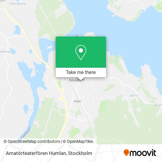 Amatörteaterfören Humlan map