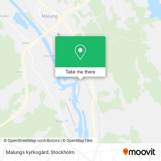 Malungs kyrkogård map