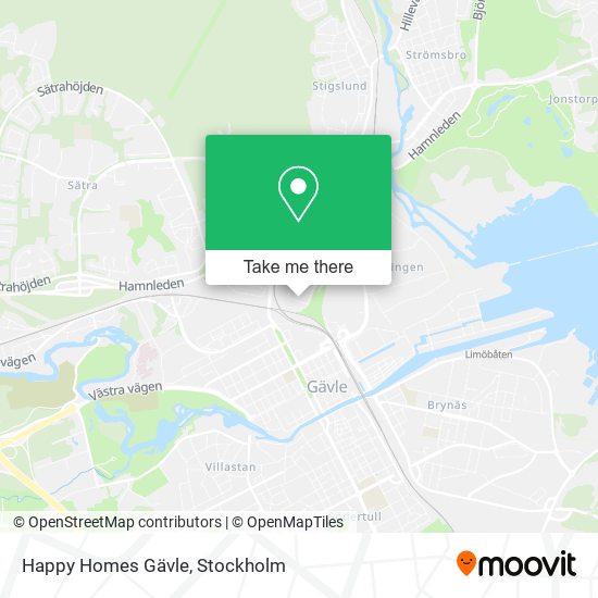 Happy Homes Gävle map