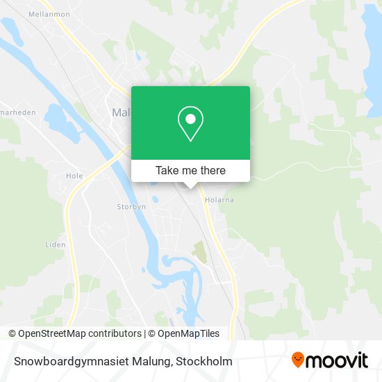 Snowboardgymnasiet Malung map