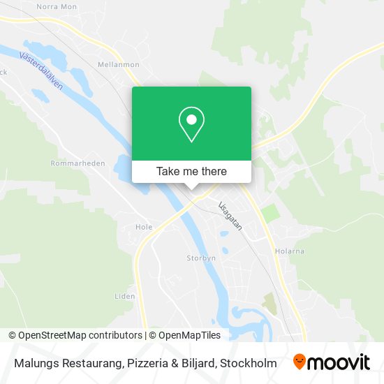 Malungs Restaurang, Pizzeria & Biljard map