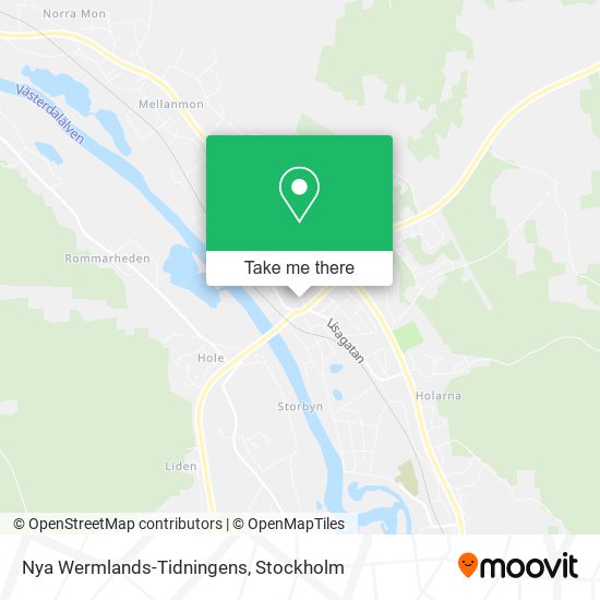 Nya Wermlands-Tidningens map