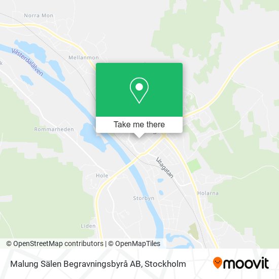 Malung Sälen Begravningsbyrå AB map