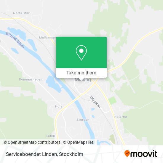 Serviceboendet Linden map