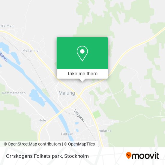 Orrskogens Folkets park map