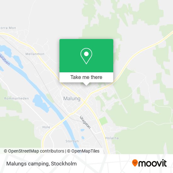 Malungs camping map