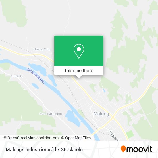 Malungs industriområde map