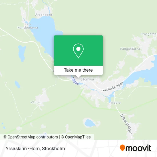 Yrsaskinn -Hom map