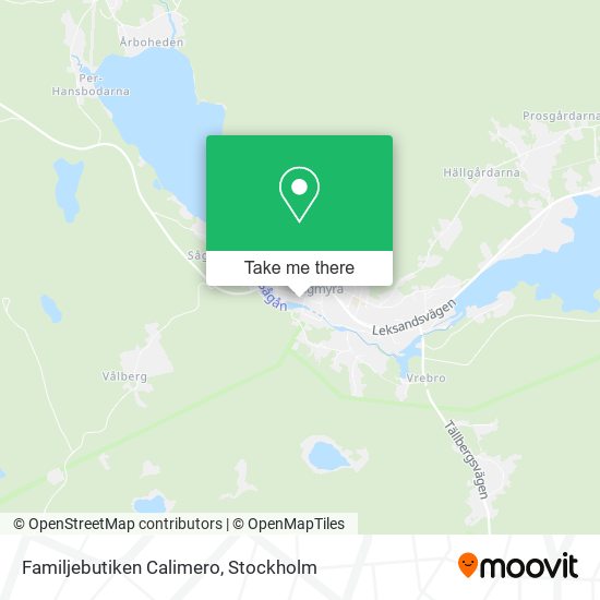 Familjebutiken Calimero map