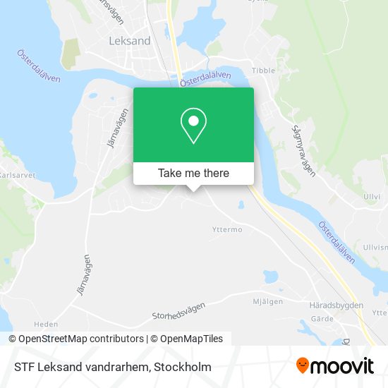 STF Leksand vandrarhem map