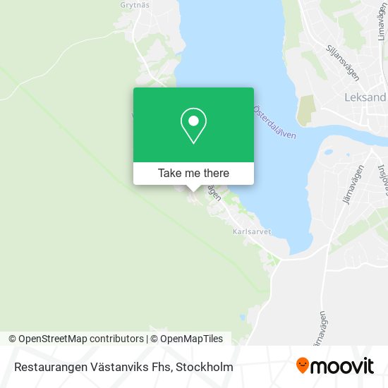 Restaurangen Västanviks Fhs map