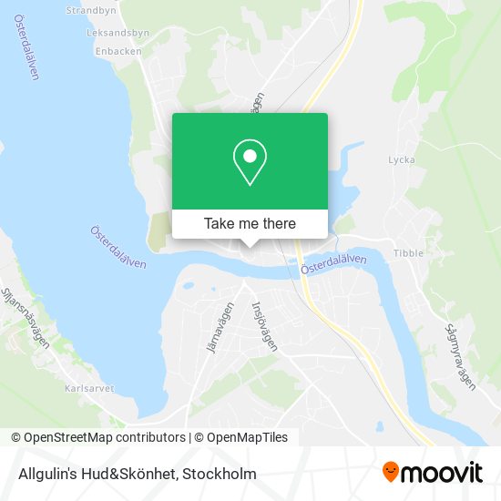 Allgulin's Hud&Skönhet map