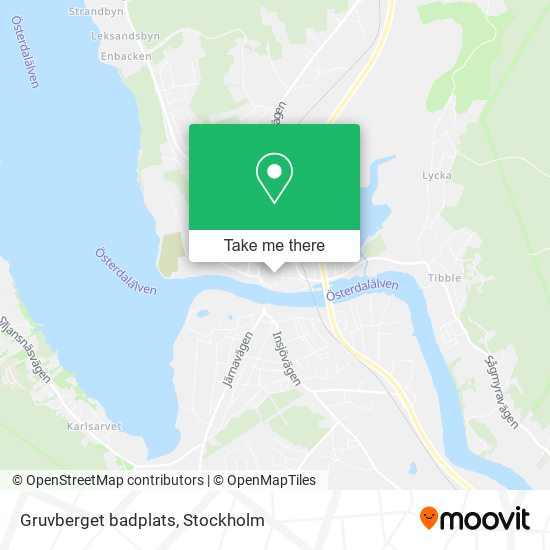 Gruvberget badplats map