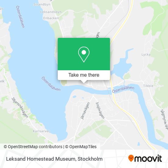 Leksand Homestead Museum map