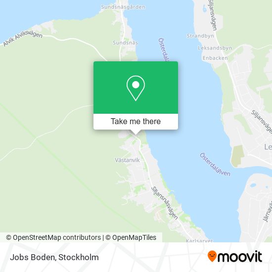 Jobs Boden map