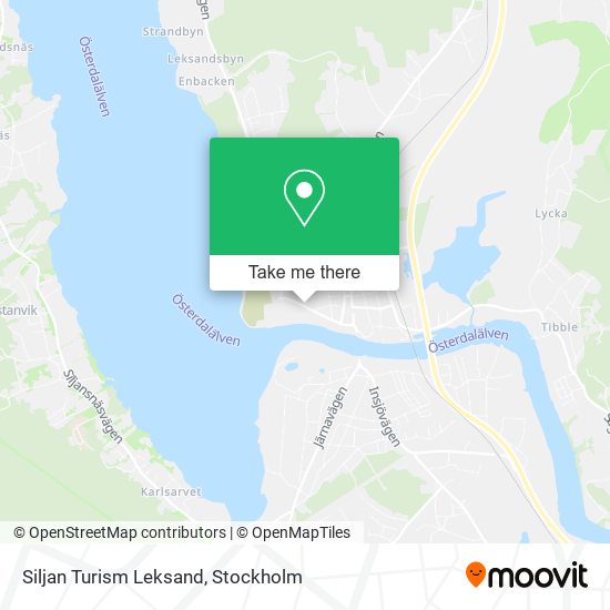 Siljan Turism Leksand map