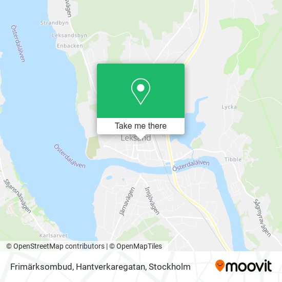 Frimärksombud, Hantverkaregatan map