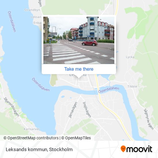 Leksands kommun map