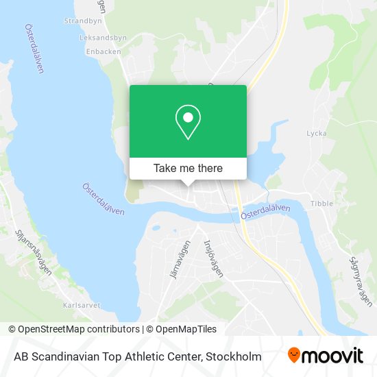 AB Scandinavian Top Athletic Center map