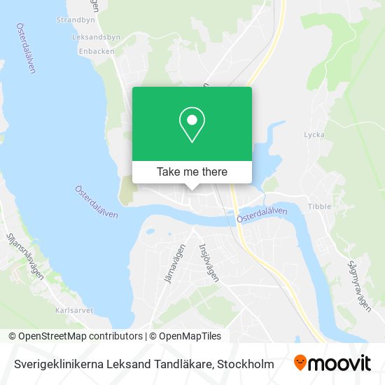 Sverigeklinikerna Leksand Tandläkare map