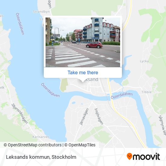 Leksands kommun map