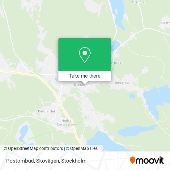 Postombud, Skovägen map