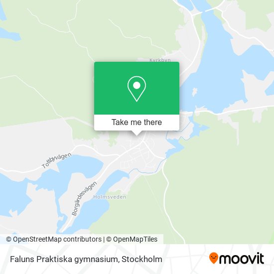 Faluns Praktiska gymnasium map