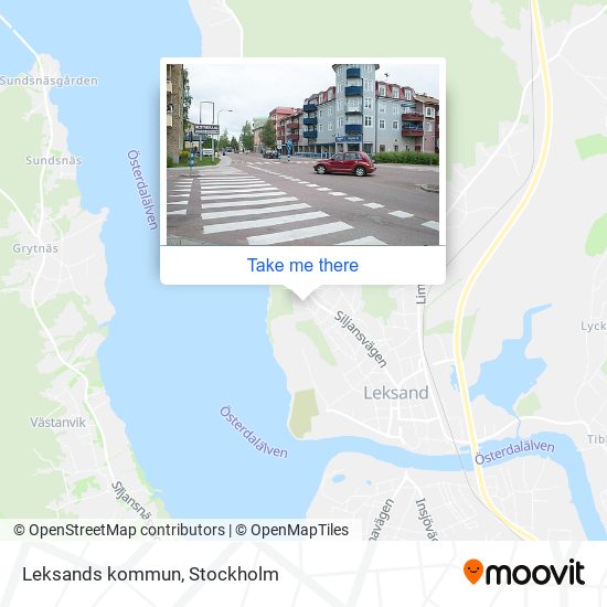 Leksands kommun map