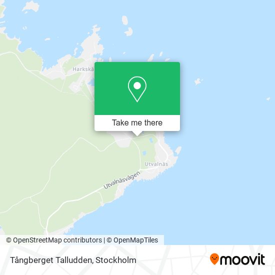 Tångberget Talludden map