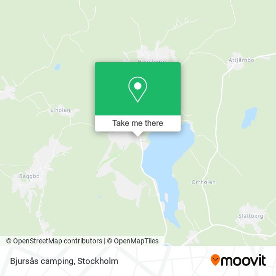 Bjursås camping map