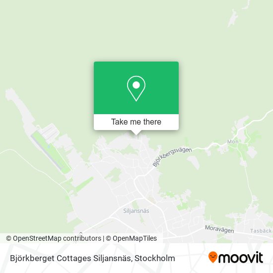 Björkberget Cottages Siljansnäs map