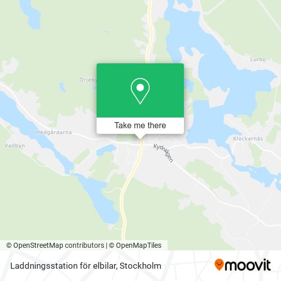 Laddningsstation för elbilar map