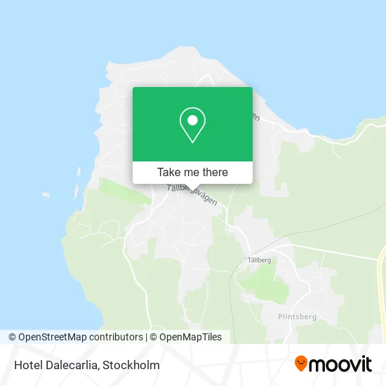 Hotel Dalecarlia map