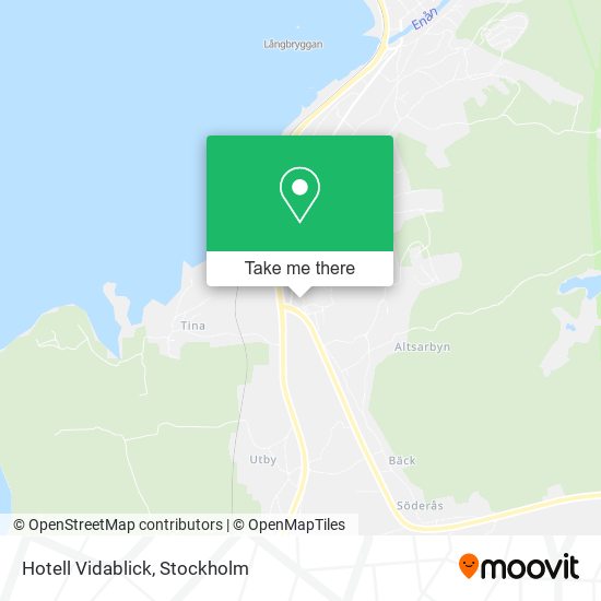 Hotell Vidablick map
