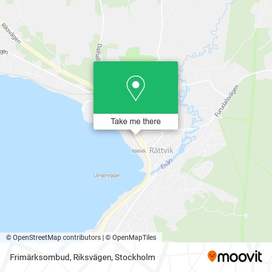 Frimärksombud, Riksvägen map