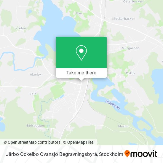 Järbo Ockelbo Ovansjö Begravningsbyrå map