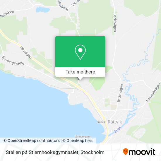 Stallen på Stiernhööksgymnasiet map