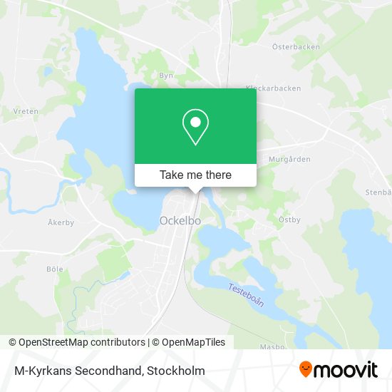 M-Kyrkans Secondhand map