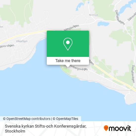 Svenska kyrkan Stifts-och Konferensgårdar map