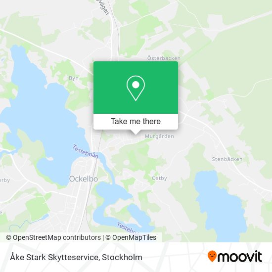 Åke Stark Skytteservice map