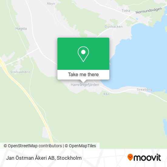 Jan Östman Åkeri AB map