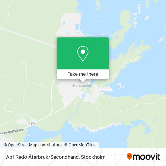 Abf Redo Återbruk/Secondhand map