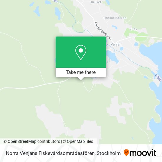 Norra Venjans Fiskevårdsområdesfören map